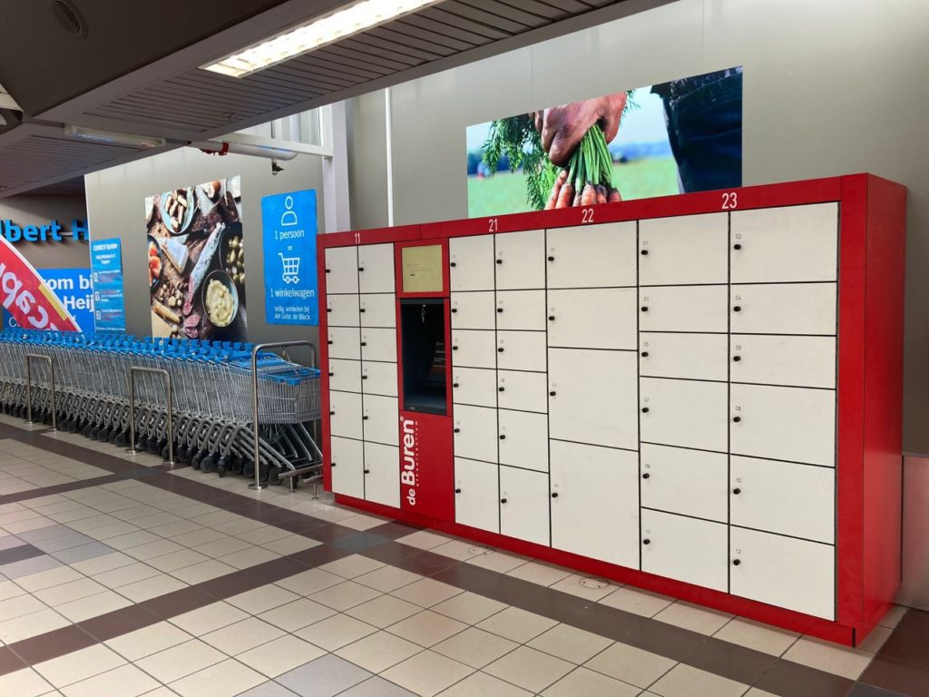 De Buren pakketpunt winkelcentrum plaatsen