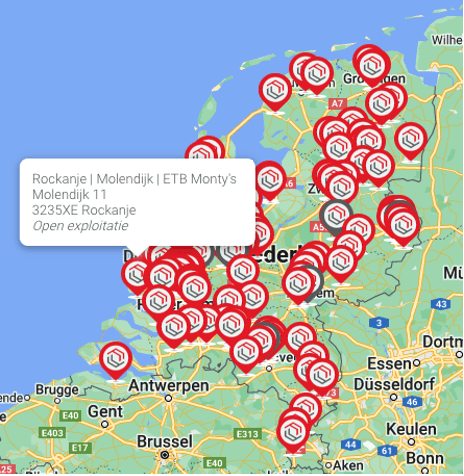 Rockanje op de kaart