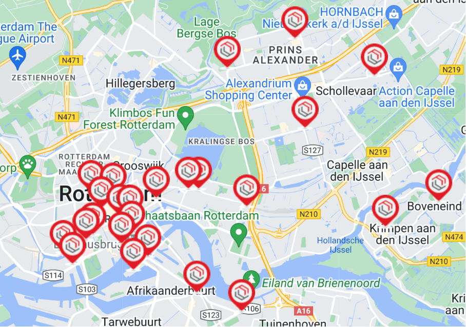 Pakketpunten Rotterdam