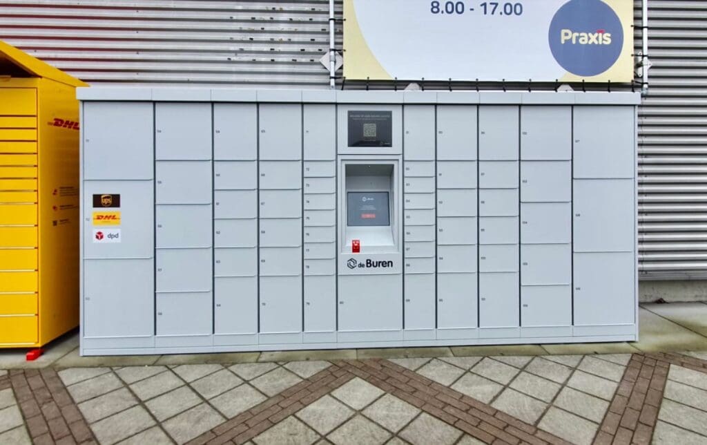 nieuwe locatie pakketwand de buren